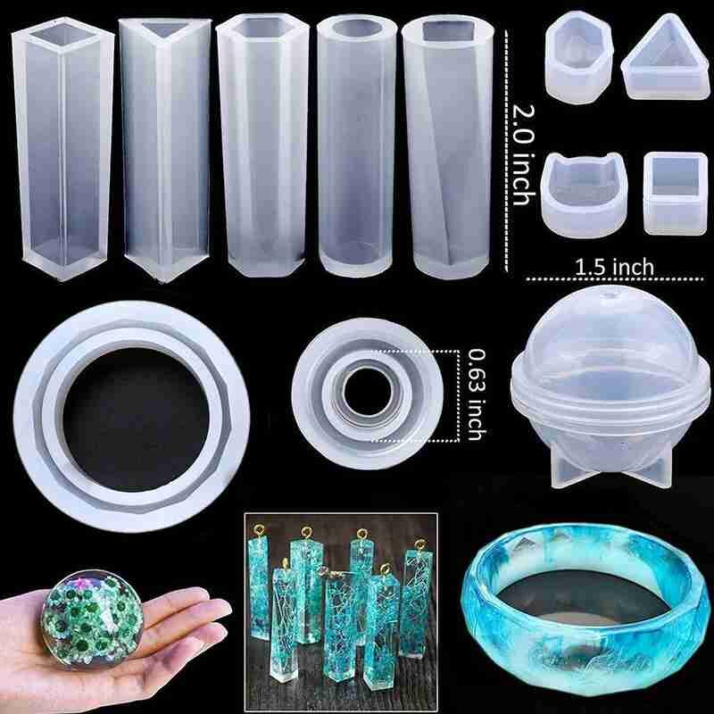 94Pcs Van Diy Crystal Epoxy Tool Set Armband Hanger Combinatie Boor Sieraden Pailletten Mold Met Kleur Bit D4M0 12 j2P0