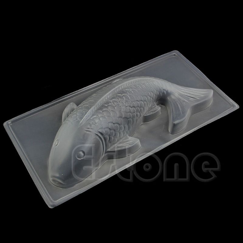 3D Koi Fisch Kunststoff Kuchen Schokolade bilden Gelee Handgemachte Zucker Schimmel DIY 72XF