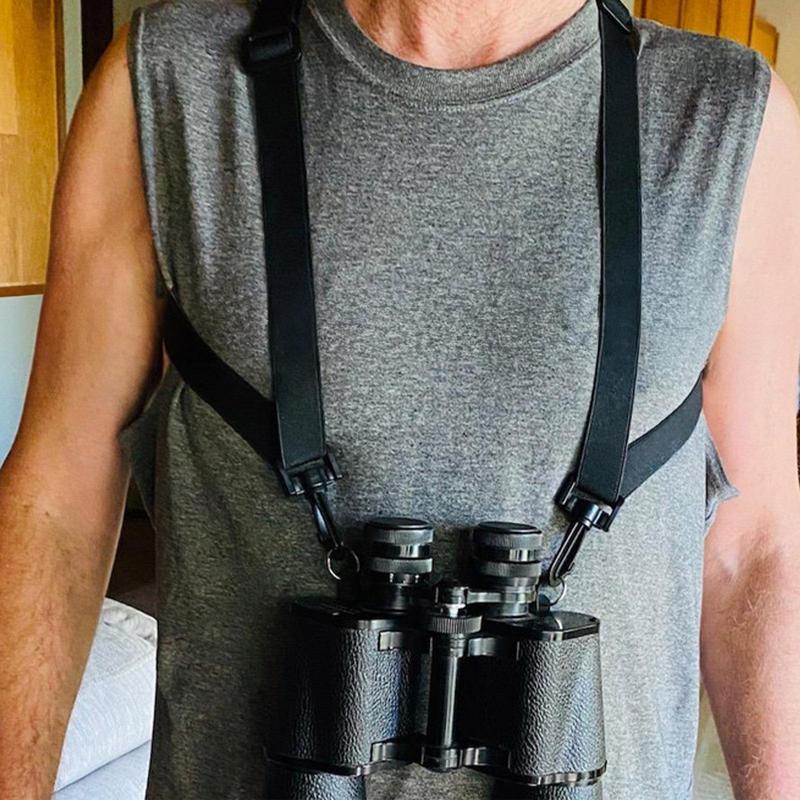 Universal Binoculars X-Shaped Harness Strap Shoulder Straps Dua l Camera Harness Adjustable Shoulder Straps Camera Chest Strap