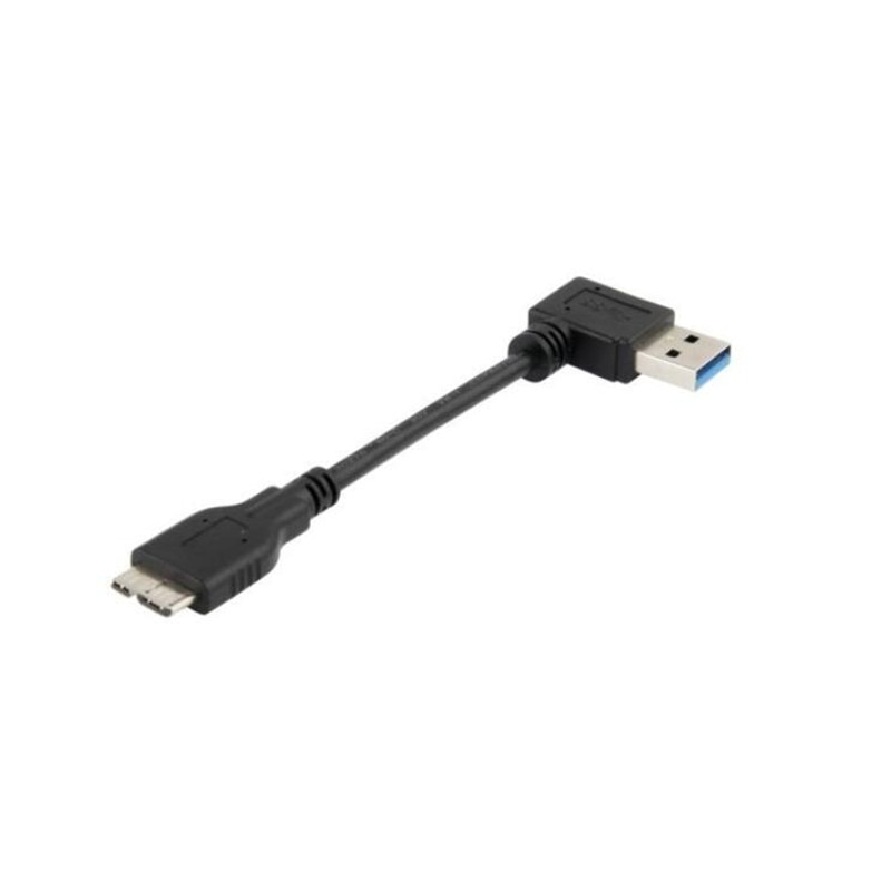 LBSC USB 3.0 Cable - Right Angle Type A Male To USB 3.0 Micro B Male Cable -10CM