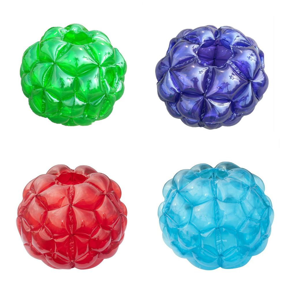 Boules de butoir à bulles bleu 90CM PVC boule de Collision gonflable boule à bulles paire athlétique