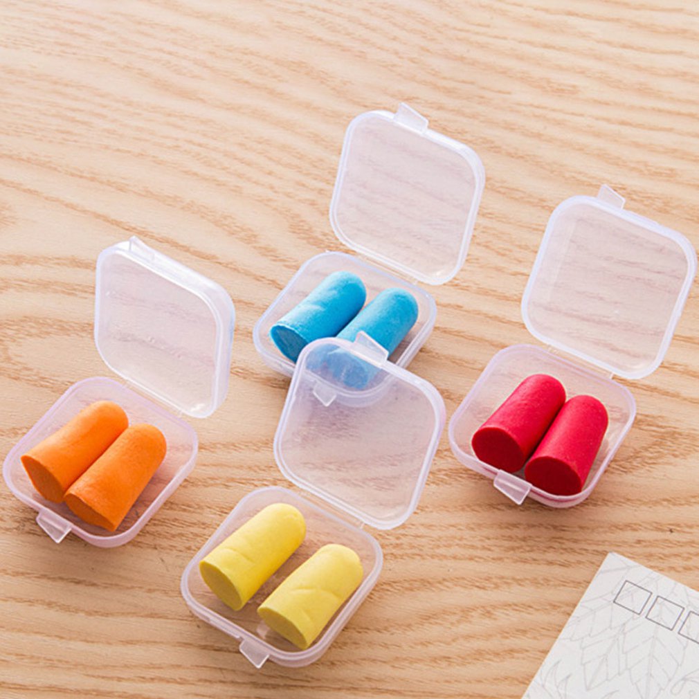 Soft Sponge Ear Plugs Sound Insulation Ear Protection Earplugs Noise Reduction Sleeping Plugs with Storage Box