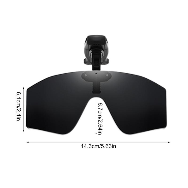 Clip auf Sonnenbrille über Brille Vision polarisierte Hütte Visier Clips Hütte Clip auf verstellbare Sonnenbrille Herren Sonnenbrille zum Angeln