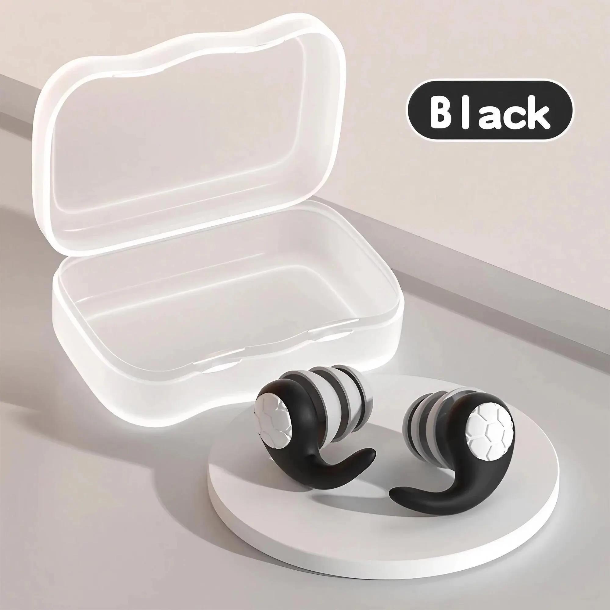 1Pair Sleeping Ear Plugs Noise Reduction Waterproof Earplug Soundproof Earplug Three-Layer Mute Filter for Ear Plug: CORAL