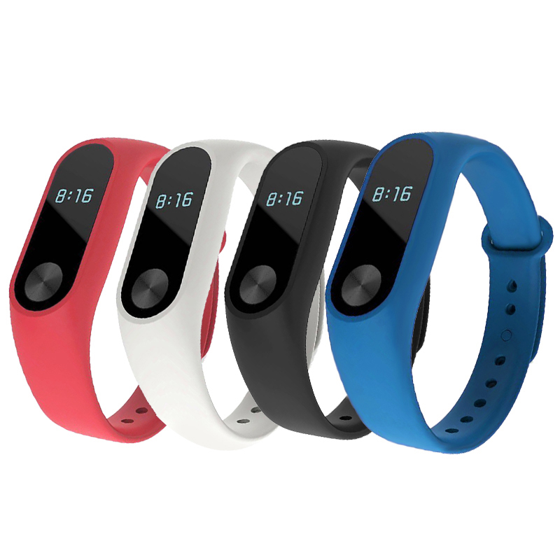 6 Kleuren Vervanging Originele Tpu Strap Wrist Band Voor Xiaomi Mi Band 2 Smart Armband Siliconen Wriststrap Horloge Band