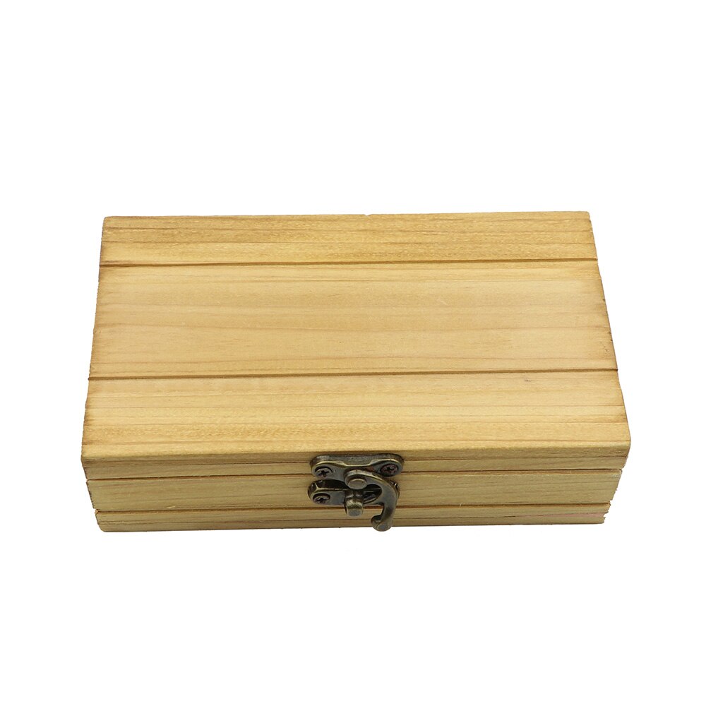 Træ / papir kasser to størrelse kasse ægte træ vintage butterfly hankie slips sæt boks klassisk sort hård karton pakning kasse: 1