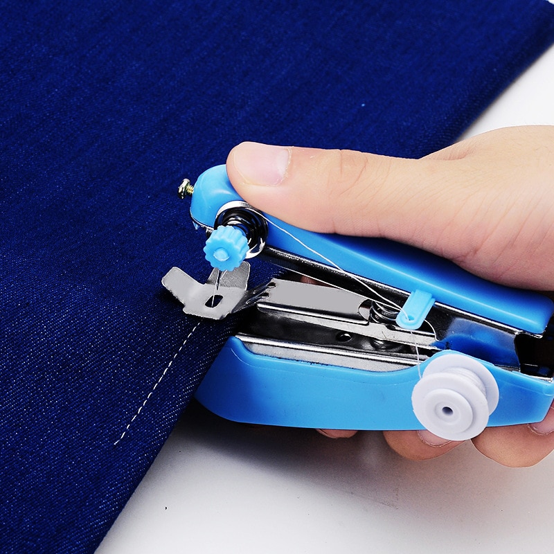 Bærbare symaskiner håndarbejdsværktøj sytilbehør manual mini symaskine mini håndarbejdsværktøj til hjemmerejser