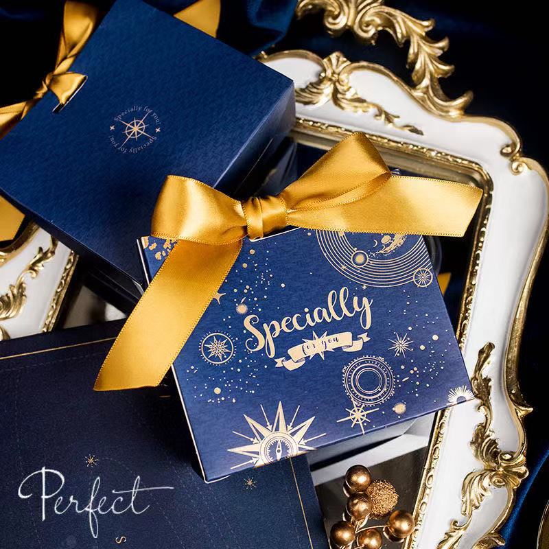 Blue Sweet Bag Box for Decoration/Event Party Supplies/Birthday Favours Boxes Star DIY Boxes