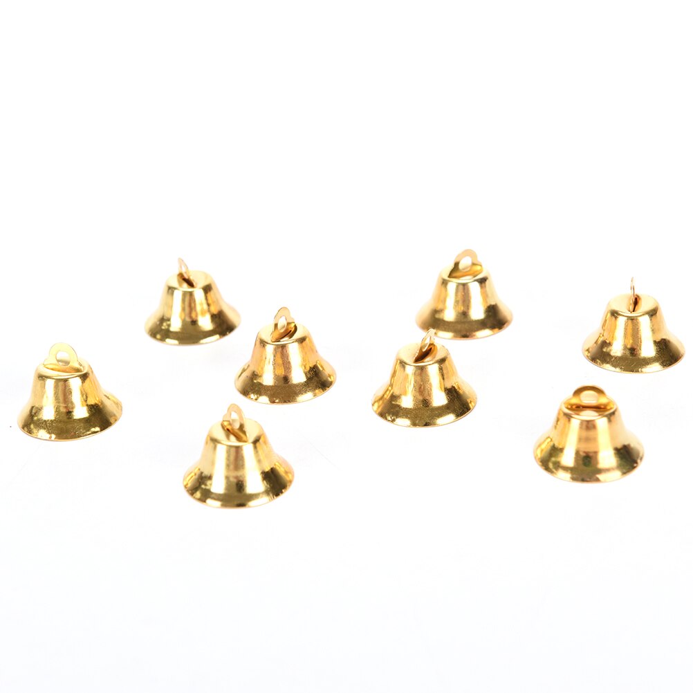 10Pcs Metal Bells Kleine Bell Sieraden Ornamenten Kerst Decoratie Hangers Diy Kerstboom Klokken