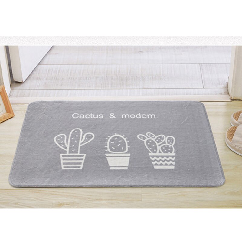 Tapis de cuisine moderne antidérapant imprimé de Cactus | Tapis antidérapant de salle de bains, salon, balcon, moins cher, paillasson de bain, tapis de chambre à coucher
