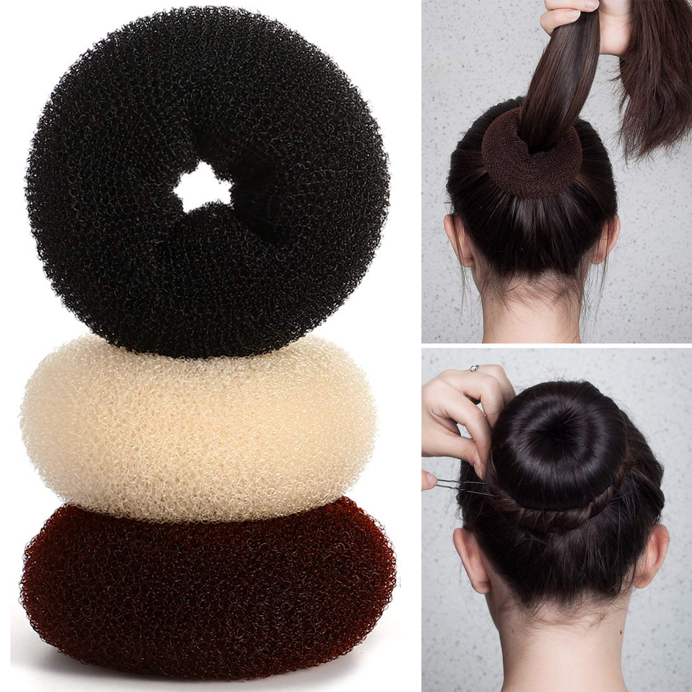 1 unidad de máquina mágica para hacer moños de pelo, moldeador mágico para mujer, diademas de esponja de espuma para Donut, anillo grande fácil, herramientas de estilismo para el cabello, accesorios