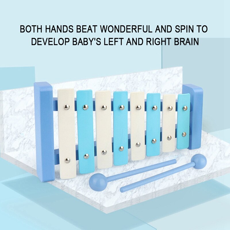 Bmdt-Speelgoed Xylofoon Educatief Speelgoed Houten Acht-Opmerkingen Frame Stijl Xylofoon Kinderen Kids Baby Musical Grappig Speelgoed
