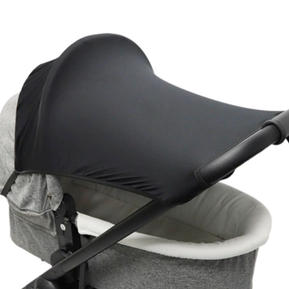 Verlängerter sonnenschutz für kinderwagen, atmungsaktive sonnenblende, leichtes, wasserdichtes verdeck für kinderwagen, reise-sonnenschutz: Blau
