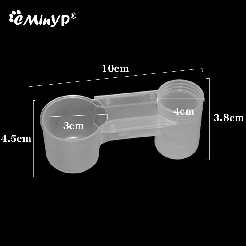 Pet Bird Drinker Feeder Drinking Cup Soda Pop Water Bottle Type Feeding Trough Pigeon Automatic Drinking Device Poultry Drinker