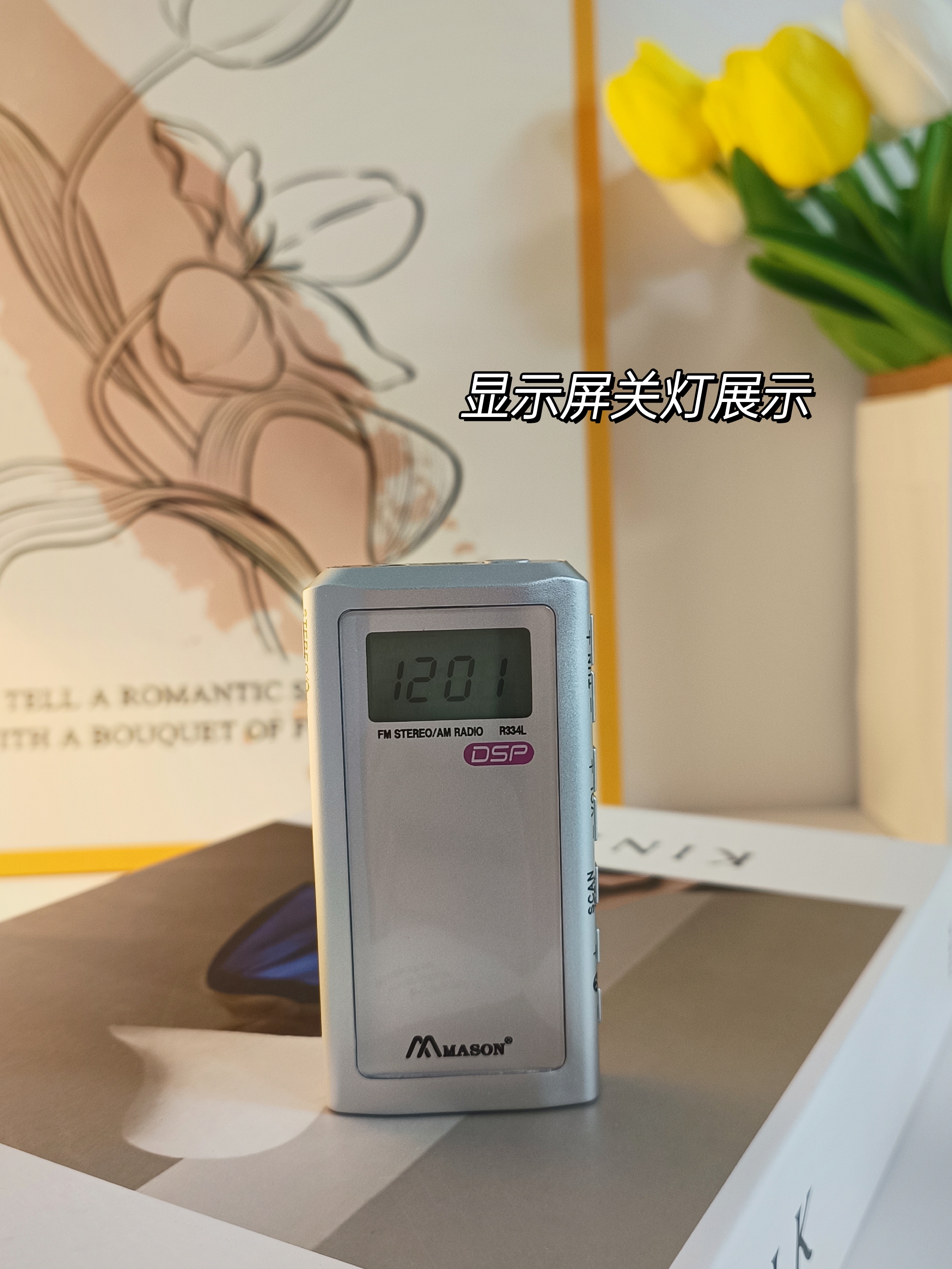 FM Radio 88-108 MHZ Mini Portable Desk LCD Display