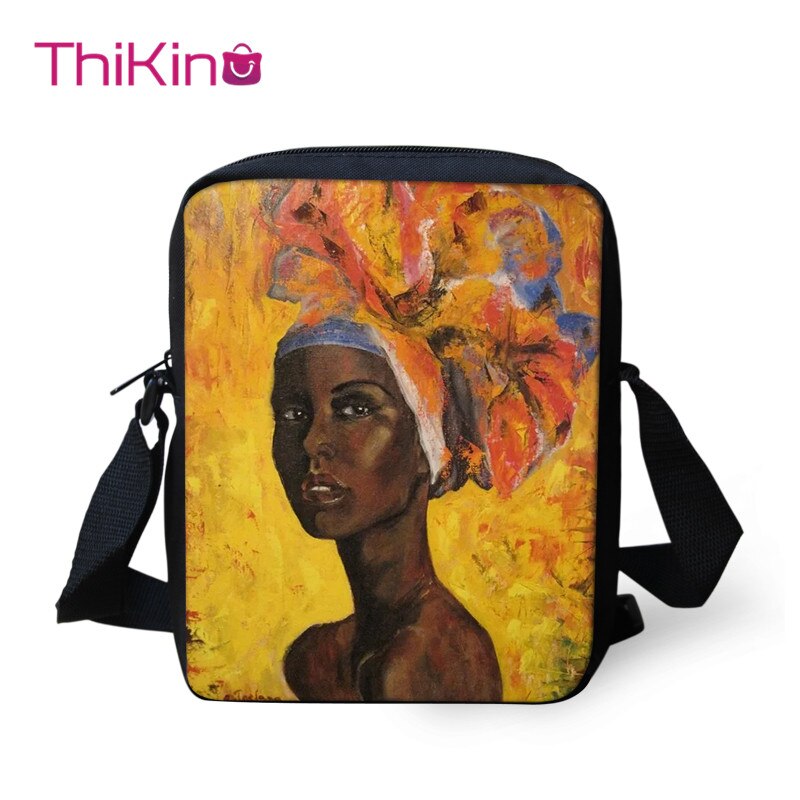 Thikin Cool afro-américaine noir filles sac à bandoulière sac à bandoulière pour filles téléphone sac sacs à provisions Mochila Infantil