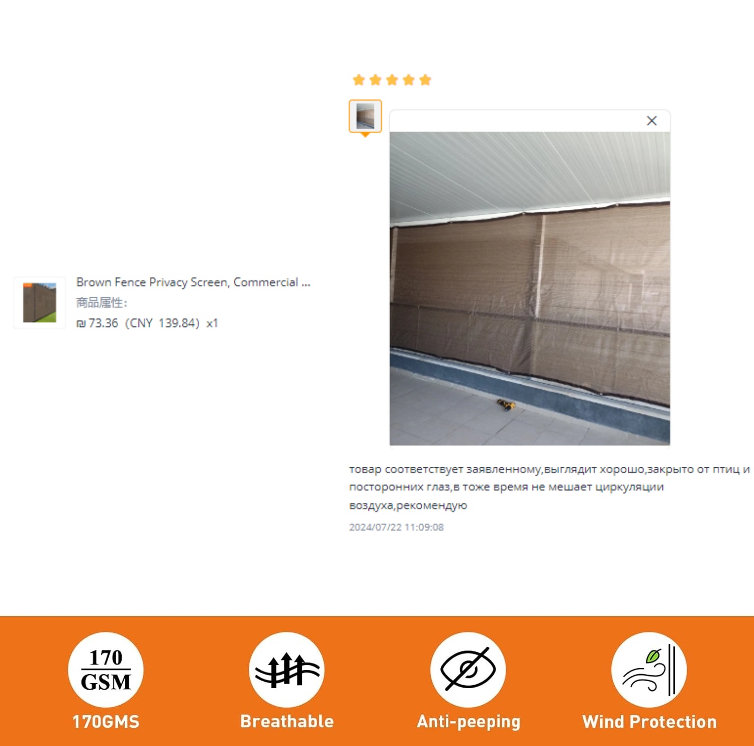 Privacyscherm met doorvoertules, buitenvoorruithek die privacyscherm UV-verstopping bedekt voor achtertuin, tuin, terras