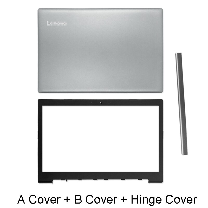 Coque de téléphone Lenovo IdeaPad 330 – 15,-15isk, 330-15ABR, 330-15IKB, avec repose-paume, couvercle de charnière, couleur argent: A B Hinge Cover