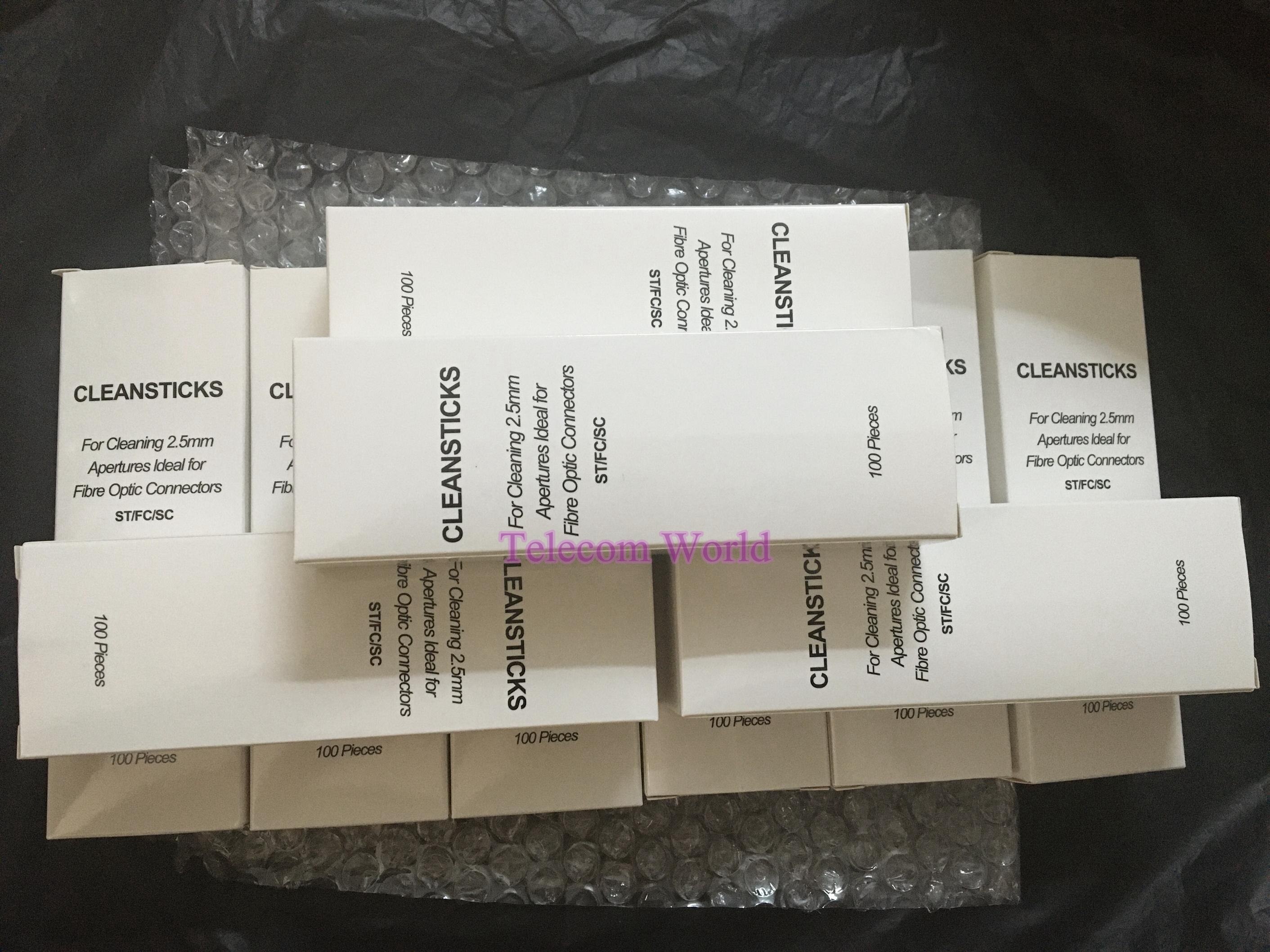 2pacchi/quantità 100 pz/pacco 2.5 millimetri in Fibra Ottica di Pulizia Spiedi Tampone di Pulizia per FC/SC/ST connettore 2.5mm di Pulizia Spiedi/Tampone