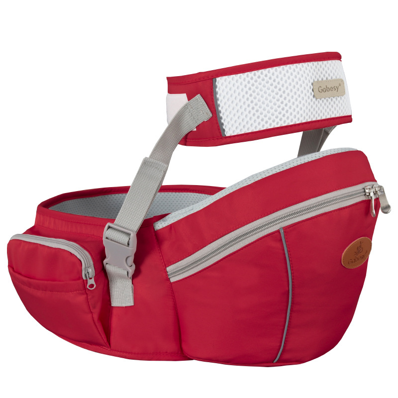 Baby Carrier Waist Stool Walkers Baby Sling Hold Waist Belt Backpack Hipseat Belt Kids Adjustable Infant Hip Seat Breathable: Red