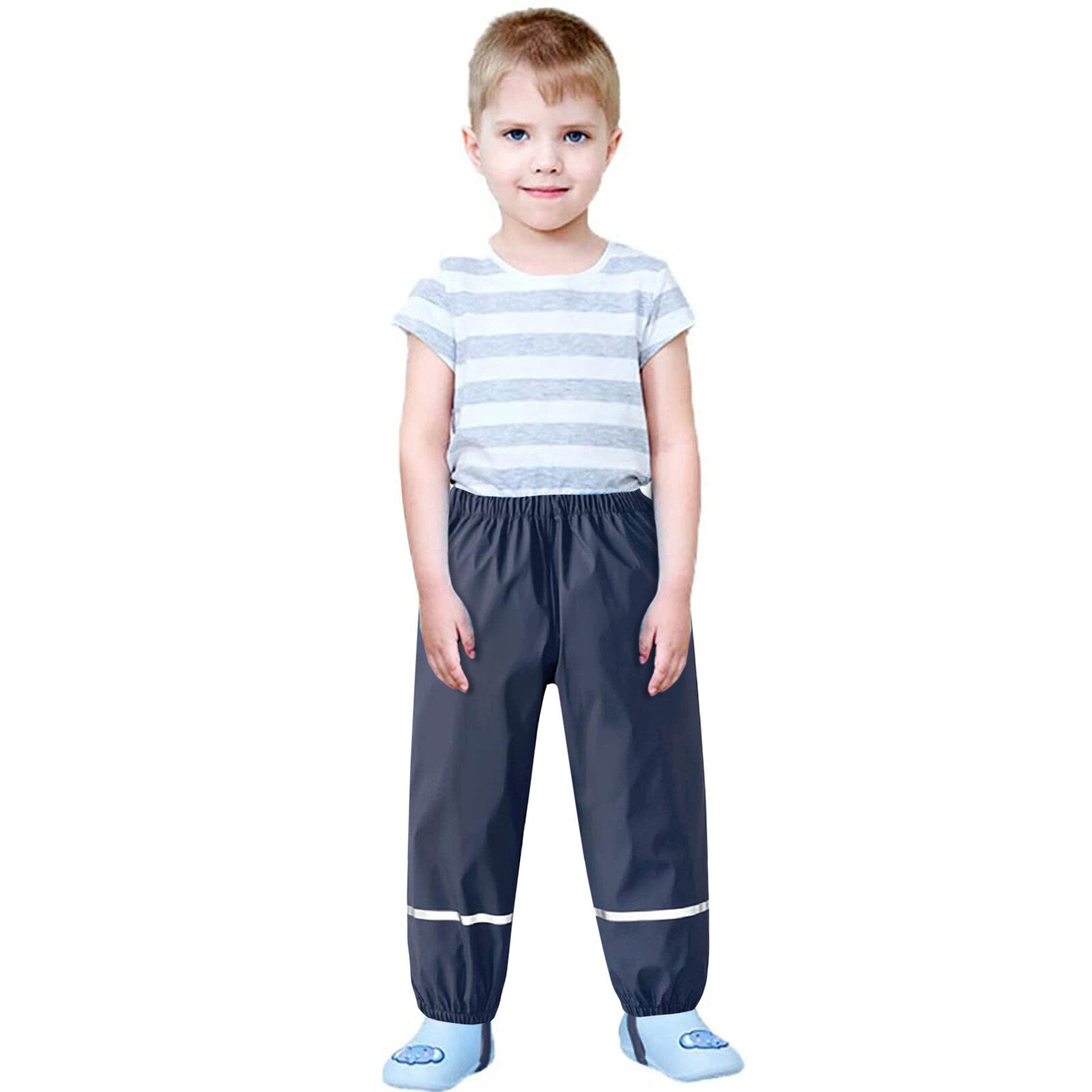 Monos impermeables y transpirables para bebés y niños, peto para la lluvia, pantalones de barro