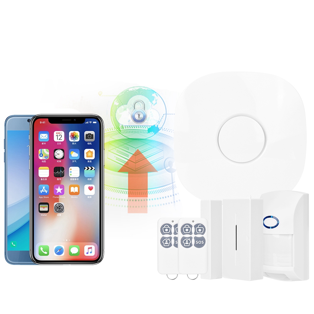 GSM Alarm Host Home Burglar Alarm Wireless Sensor System Remote Control APP