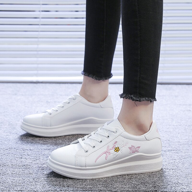 Tenis Feminino Zapatos Mujer 2019 kobiet buty do tenisa buty sportowe Tenis Blancos Walking niskie tenisówki Tenis Plataforma tanie 7
