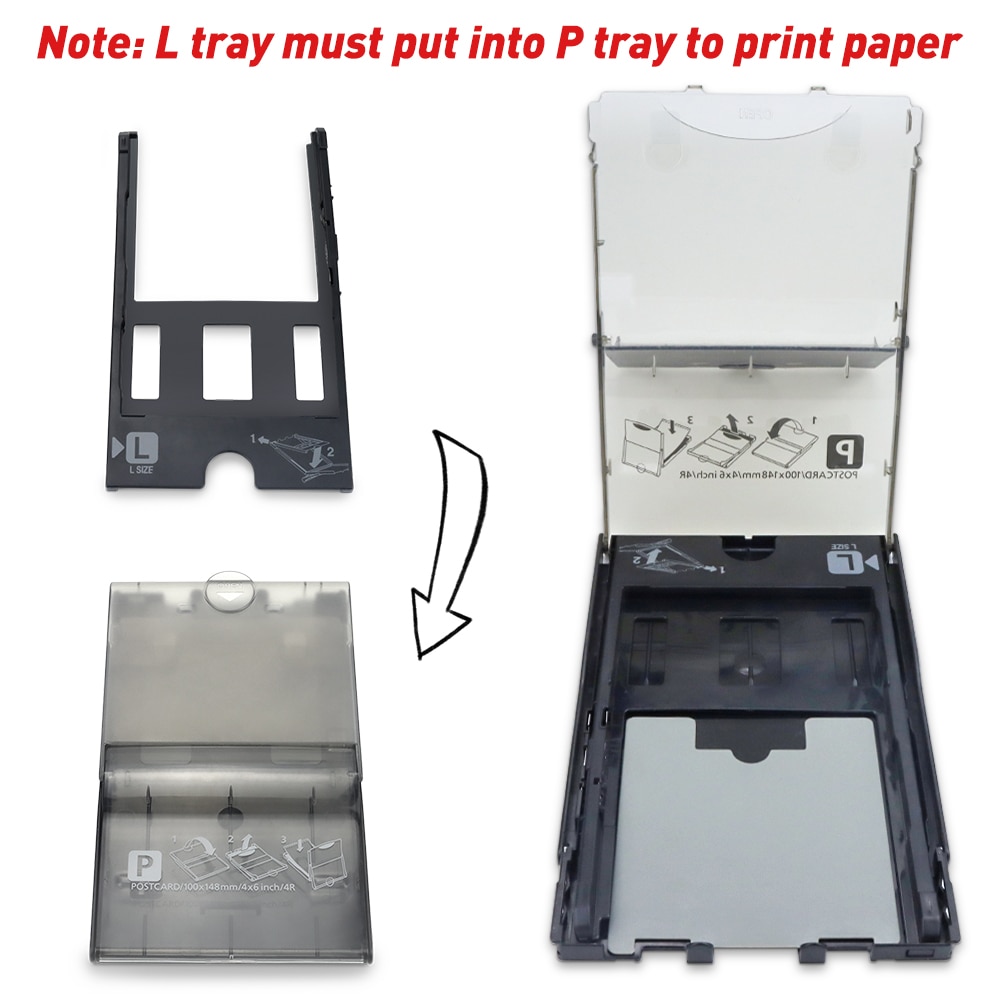 Paper Input Tray Fit for Canon Selphy CP1300 CP1200 CP1000 CP910 CP900 Photo Printer Tray 3/5/6 inch Postcard Size 3 inch Tray