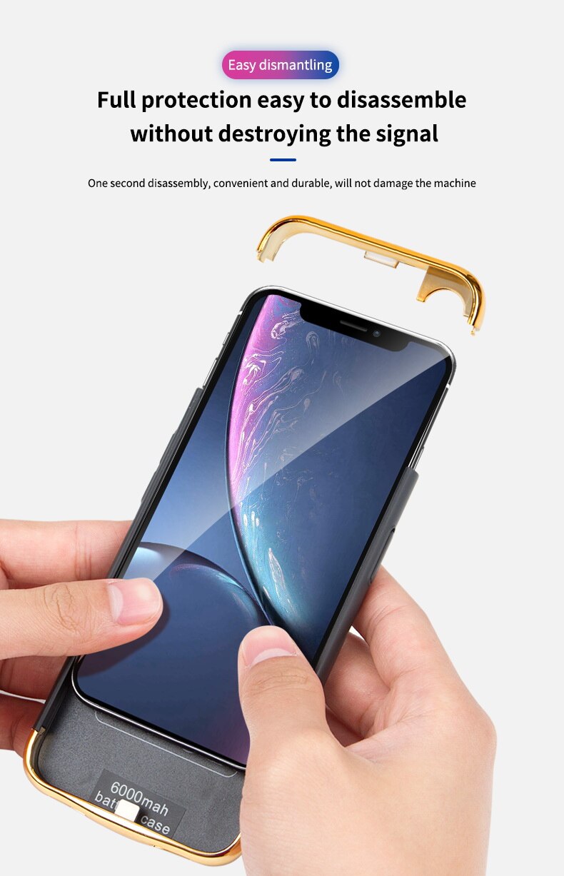 Für Apple iPhone 12 12 mini 12 Pro 12 Pro Max Batterie Ladegerät Anti herbst Tragbare Batterie Ersatz zurück clip power Bank Zurück Abdeckung