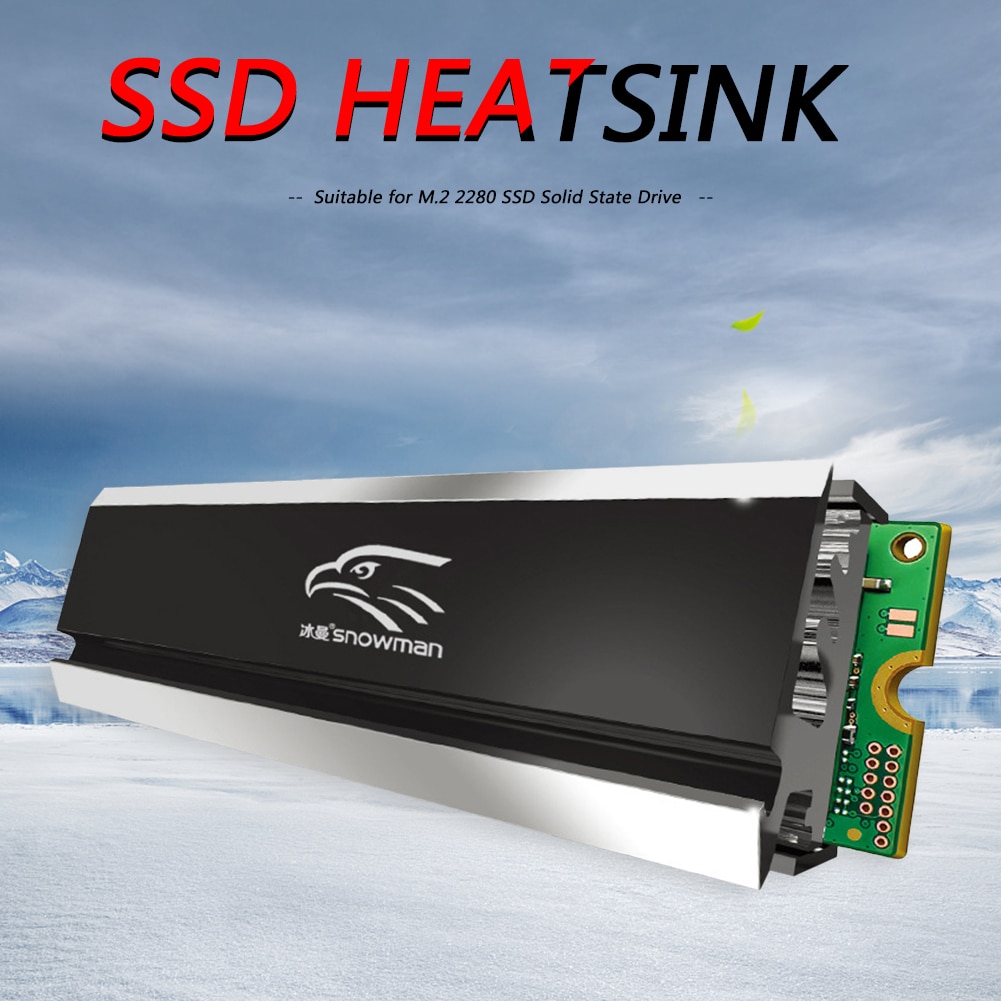 M.2 SSD Heatsink Cooler 2280 Solid State Hard Disk Radiator M2 NGFF PCI-E NVME Aluminum Double-sided Cooling Thermal Pad