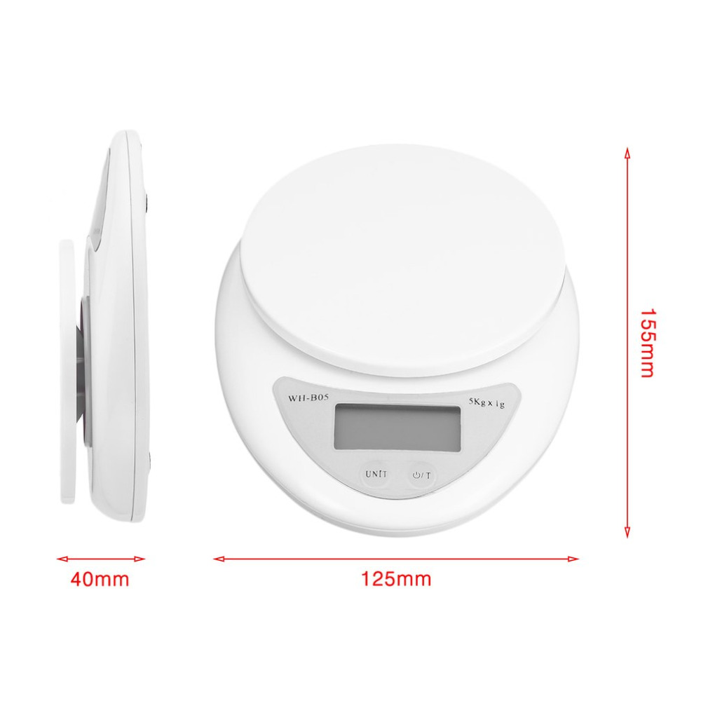 Portable 5000g/1g Digital Scale LED Electronic Scales Steelyard Tools Postal Food Balance Measuring Weight Scales