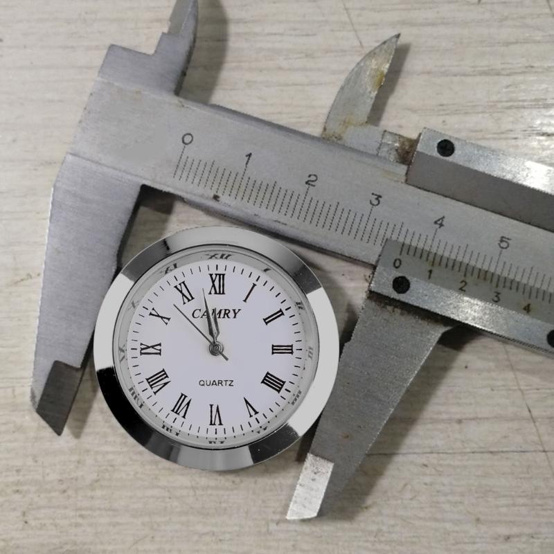 157F Reloj cuarzo Movimiento Relojes redondos para cabeza Insertar nave clásica del reloj para mujeres que usan