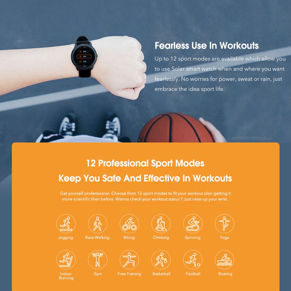 Original xiaomi haylou solar smart ur sport armbånd puls søvn monitor fitness tracker til ios android