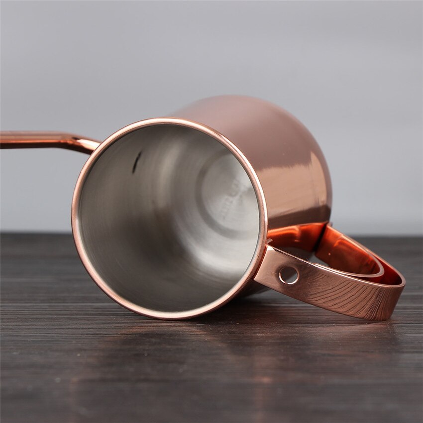 304 stainless steel coffee pot, rose gold drip, long mouth pot, fine mouth, hand made pot, coffee utensil