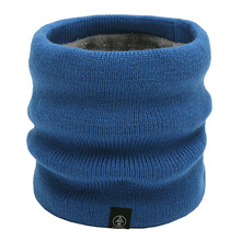 Winter Warme Gestrickte Schals Dicke Elastische betroffen Schalldämpfer Chirldren Hals Wärmer Plüsch Schal Kragen Super Weiche Wilden Schal QW