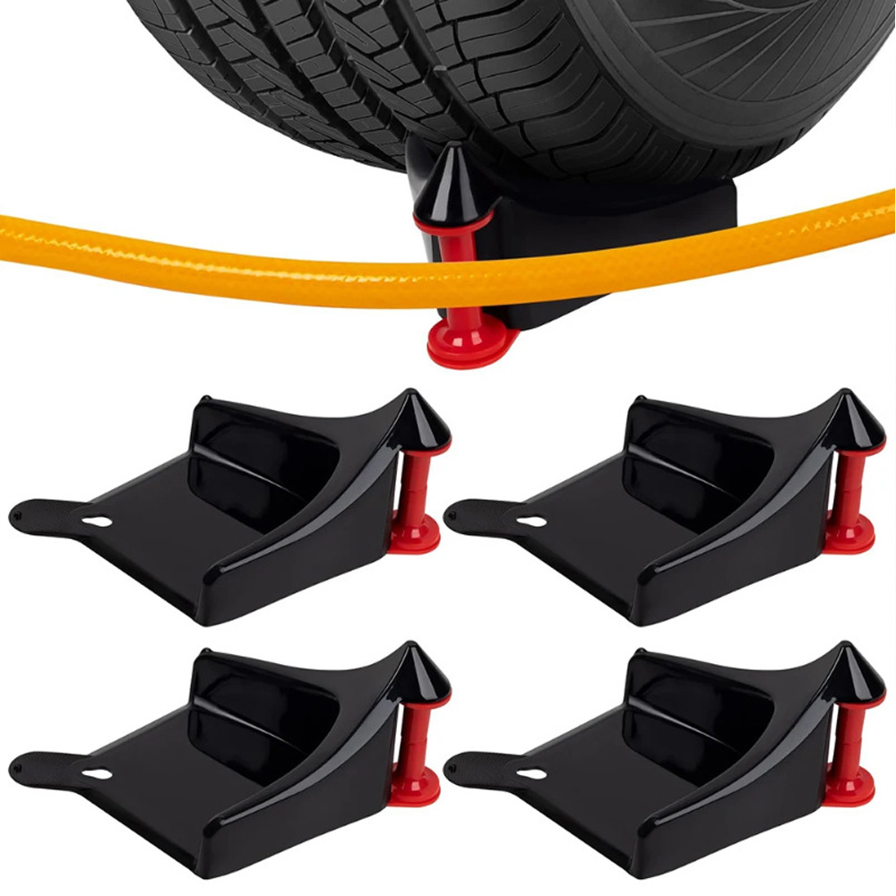 Tubo flessibile scorrevole Cuneo per pneumatici Tubo per lavaggio auto Strumenti anti-pizzico guida per tubi flessibili per auto Ruota Prevenire i dettagli dell'auto/Strumento di lavaggio