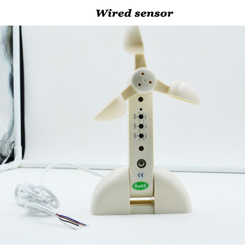 DC12V Wired Wireless Weather Sensor Wind Sensor Rain-Sensitive Close Window Curtain Blinds Water Probe Rain detector: Wired sensor