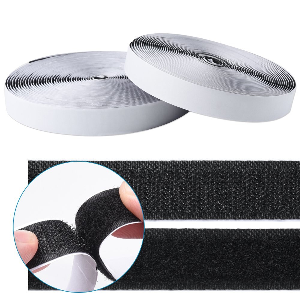 5M * 2 Klittenband, Zelfklevende Plakband, zware Haak Lus Tape Herbruikbare Dubbelzijdig Plakband 20Mm
