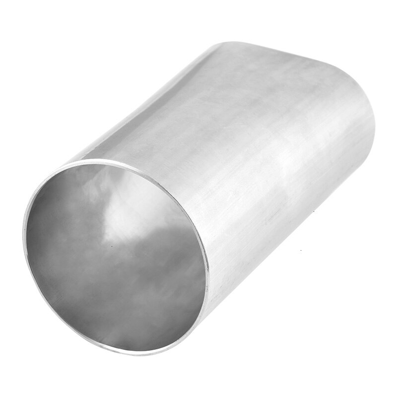 304 Stainless Steel Universal 3.0" Oval to 3.0" O.D. Round Transition Adapter Reducers and Transitions Pipe For Car