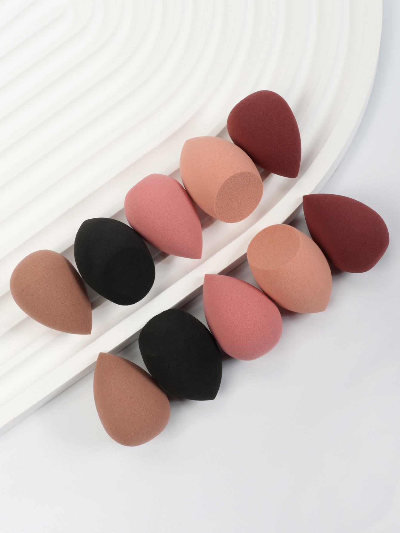 Mini esponja de maquillaje en polvo, esponja de belleza para corrector, base líquida, cosmética facial, 10: YELLOW