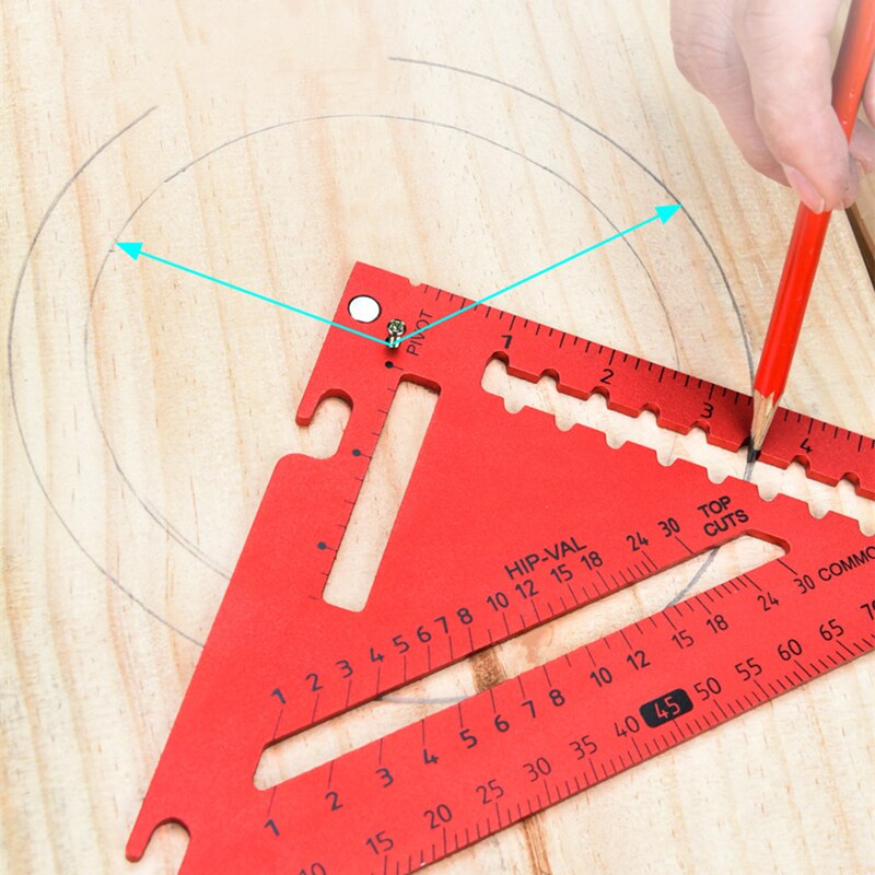 7inch Triangle Ruler 90 degree Square Ruler Square Tool Angle Protractor Woodworking Measurement Tool Carpenter for Wood Working