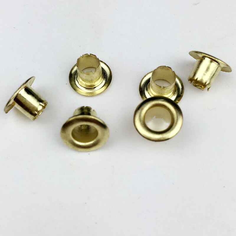 500 stk/ pose indvendig diameter  of 4mm farvede øjer maling porer metal huller poser dekorative fiskeøje guld stomata