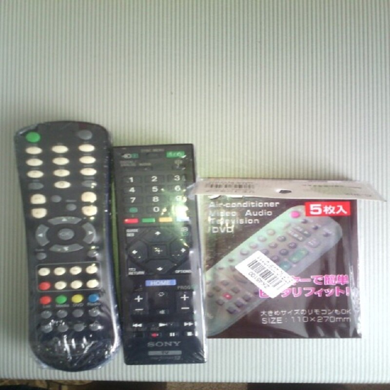 5 pcs PPC Heat Shrink Plastic Wrap Film TV Air-Conditioner Video Remote Control Screen Protect Cover Dust Proof Waterproof Film