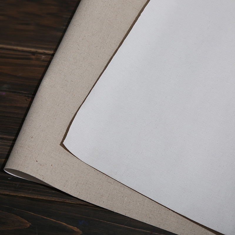 BGLN Linen Blend Primed Blank Canvas For Painting Layer Oil Painting Canvas 1m One Roll ,28/38/48/58 Width