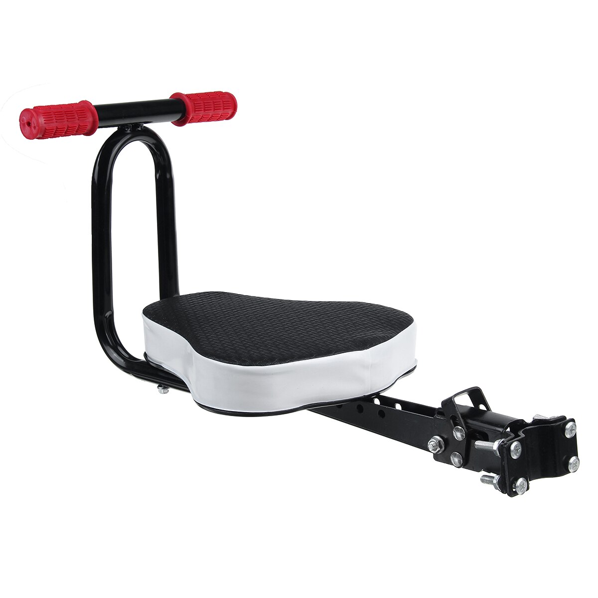 Siège enfant selle de vélo avant Portable pliable enfants chaise de sécurité siège avec main courante pour vélo pour 2 à 6 enfants pliable: Large seat  armrest