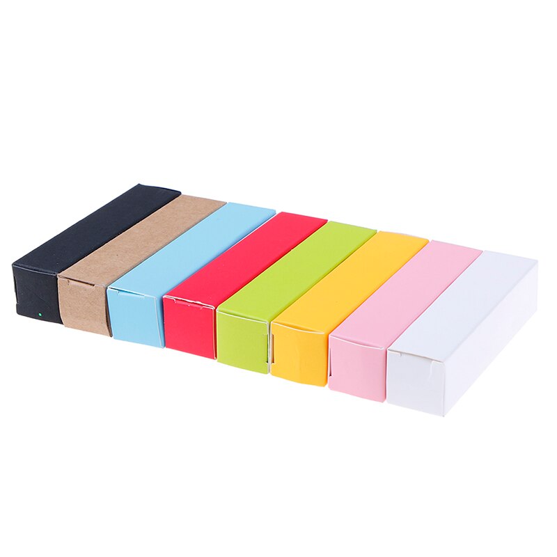 10pcs Kraft Paper Cardboard Box For Lipstick Cosmetic Essential Oil Package Box Rectangle Perfume Bottle Packaging Boxes