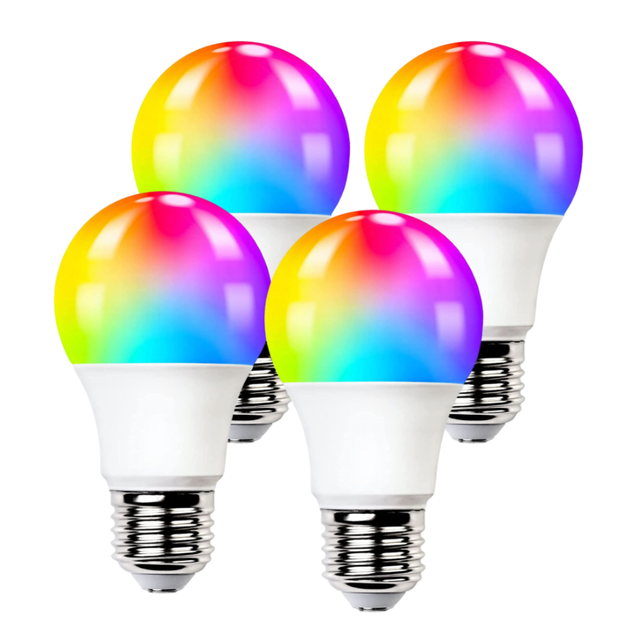 ATHOM Pre Flashed WLED Smart Bulb RGBCW 15W E27: 4 PCS WLED E27