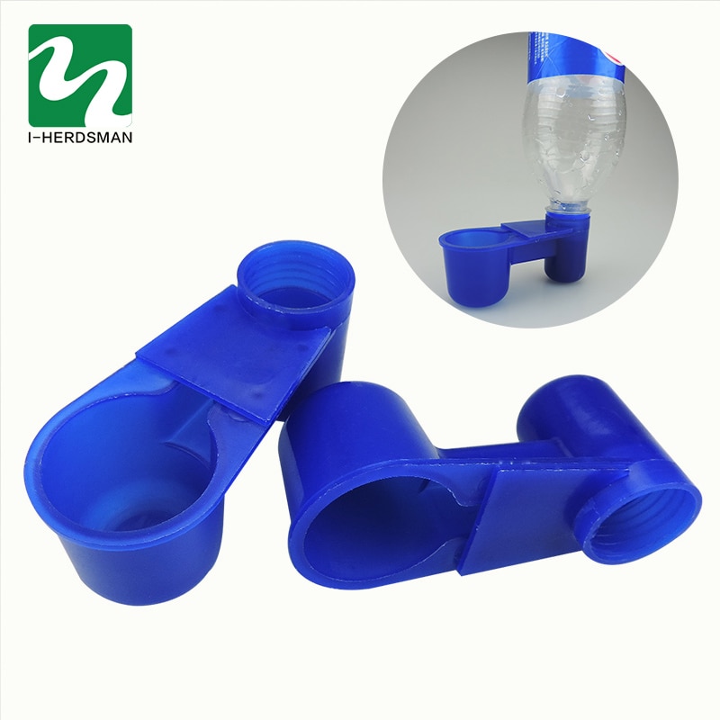 50 Set plastic Blue Drinking cup Bird feeding trough Water bowl Products Bird equipment Bird Cage Accessories