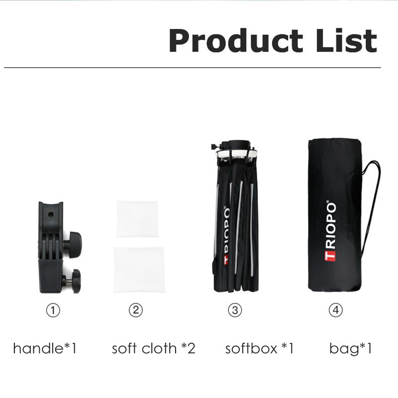 TRIOPO KS65CM KX65CM Octagon Umbrella Softbox Soft box for Godox AD200 V1 yongnuo Flash Light photography studio accessories