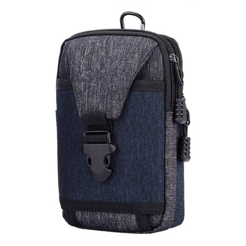 Bolso lateral para hombre, bandolera de negocios, versión coreana de , bandolera de hombro individual de lona de gran capacidad para hombre: Silver color